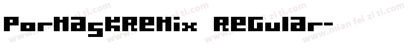 PormaskRemix Regular字体转换